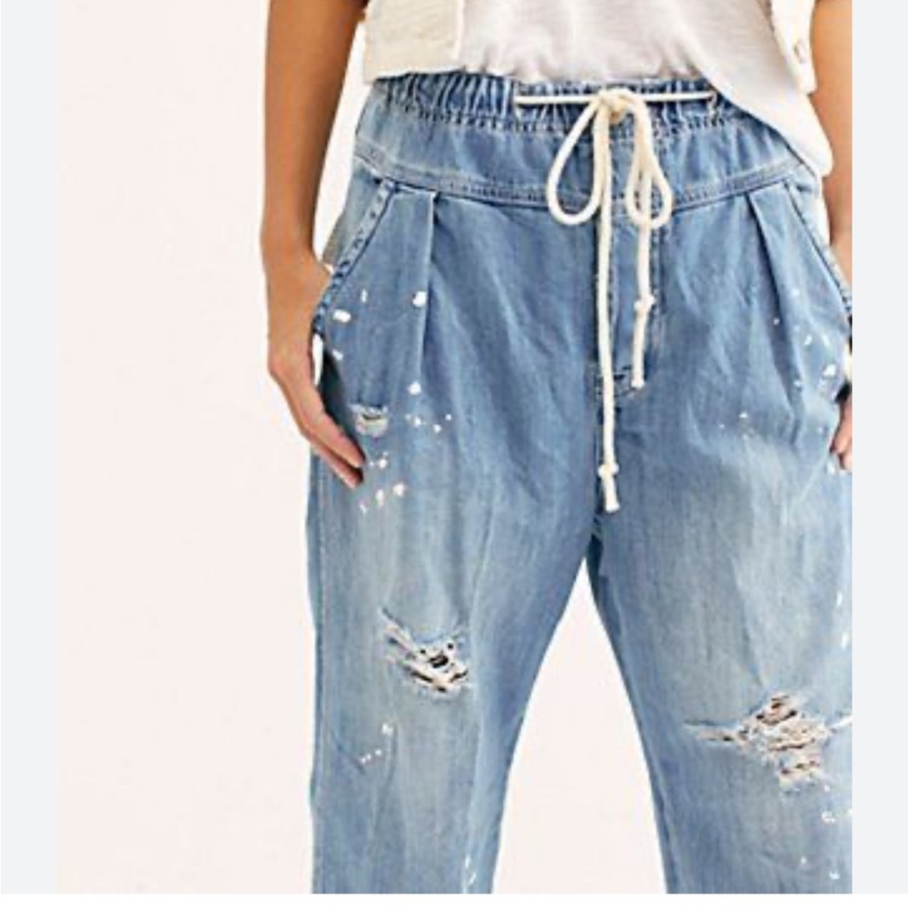 Free People Mixed Up Utility Jean - Picture 5 of 10